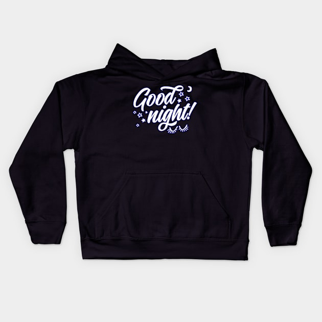 Good night sweet hart Kids Hoodie by richercollections